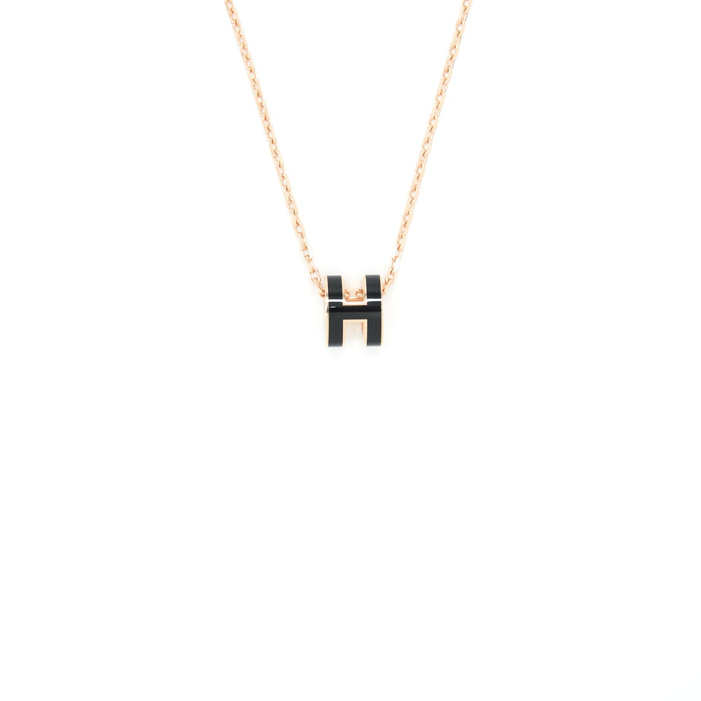 HERMES MINI POP H PENDENT BLACK RGHW