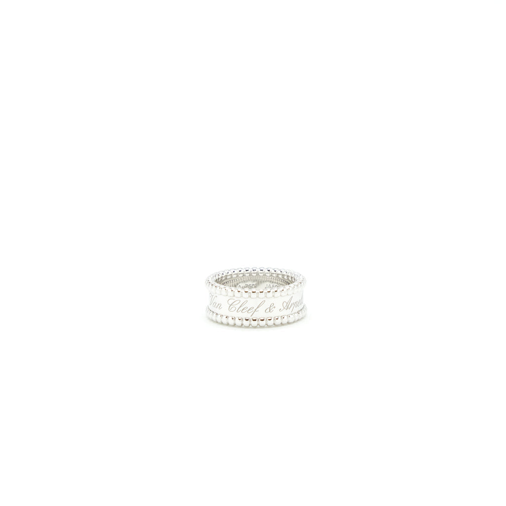 VAN CLEEF AND ARPELS PERLEE SIGNATURE RING WHITE GOLD