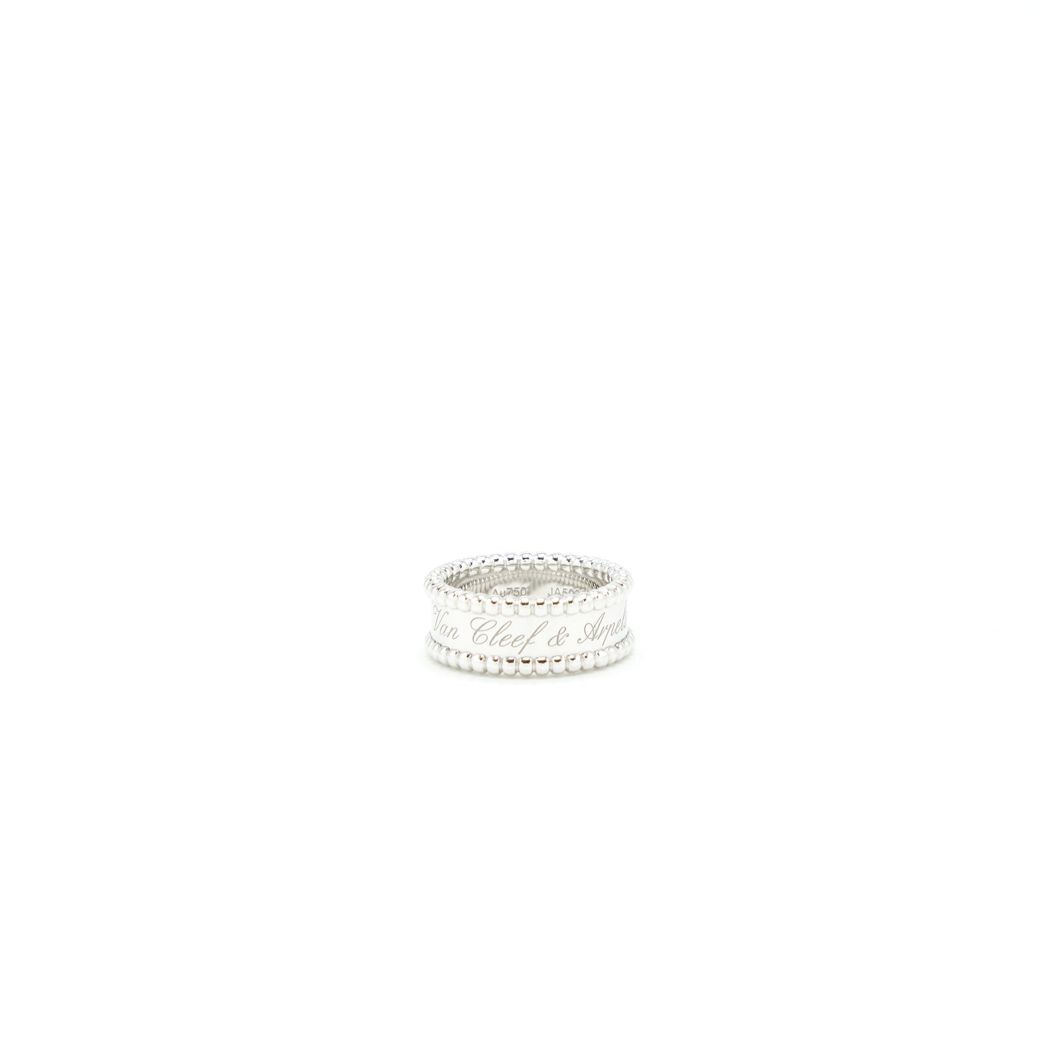 VAN CLEEF AND ARPELS PERLEE SIGNATURE RING WHITE GOLD