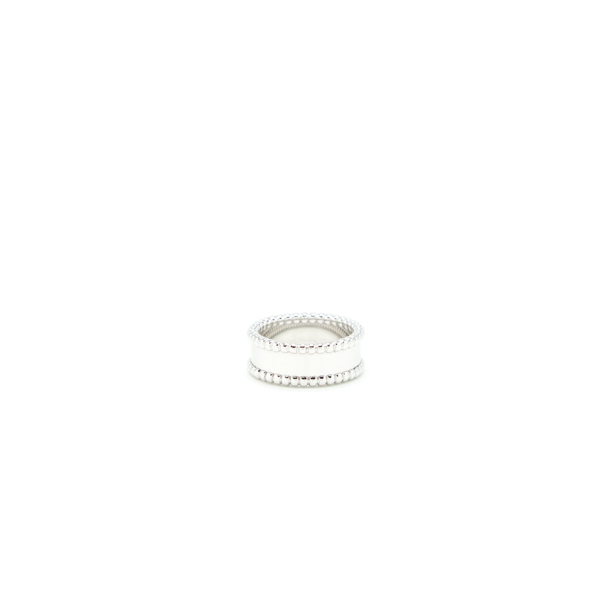 VAN CLEEF AND ARPELS PERLEE SIGNATURE RING WHITE GOLD