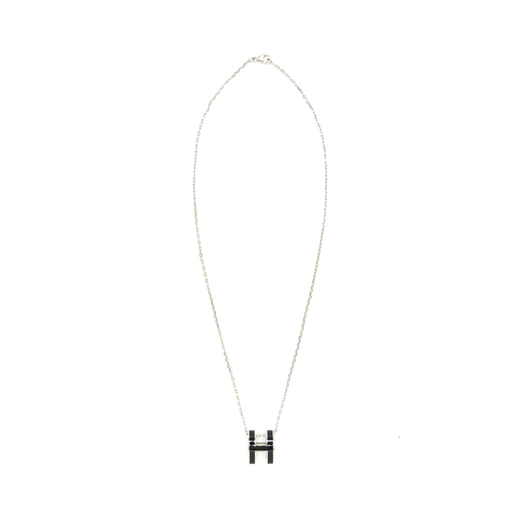 HERMES POP H PENDANT BLACK SHW