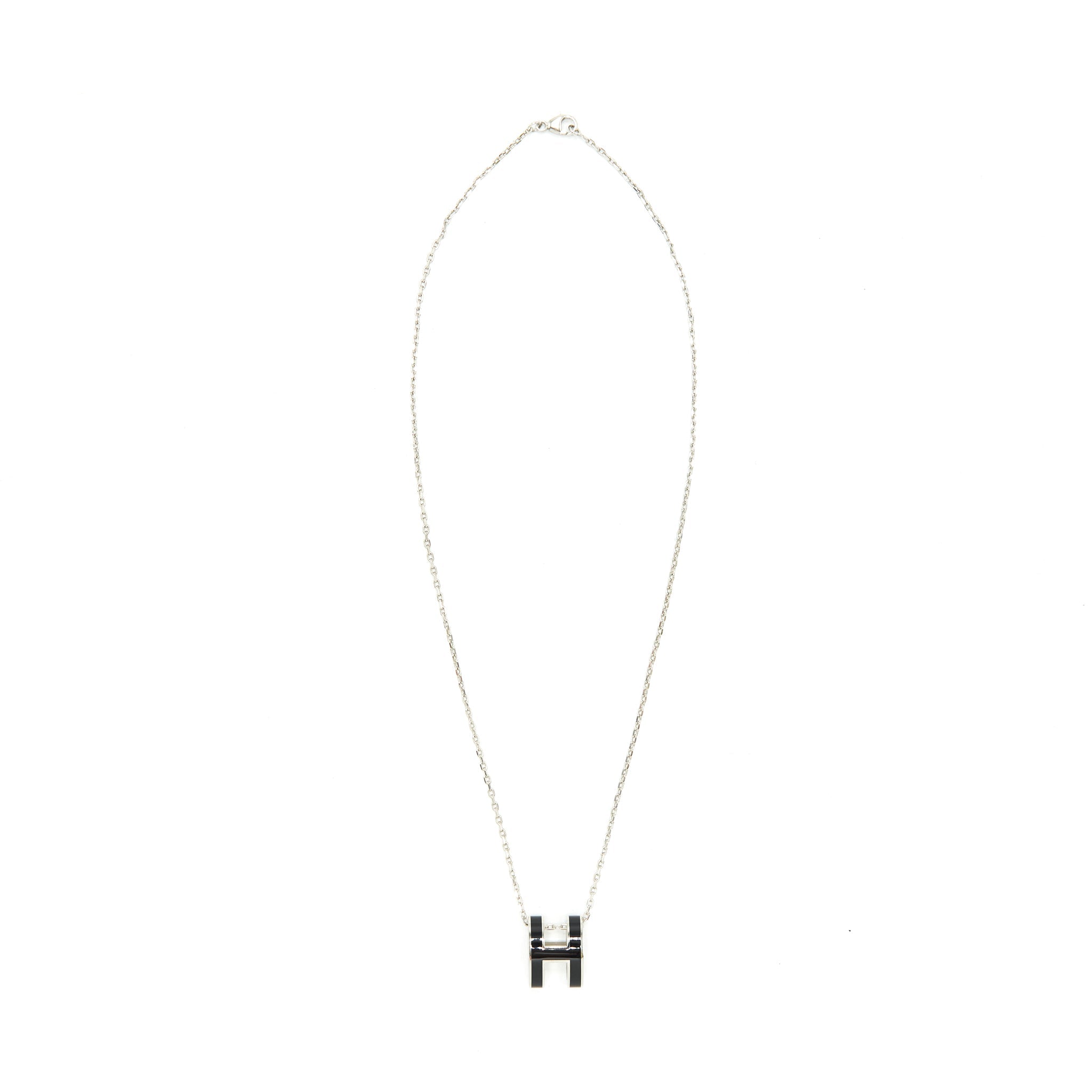 HERMES POP H PENDANT BLACK SHW