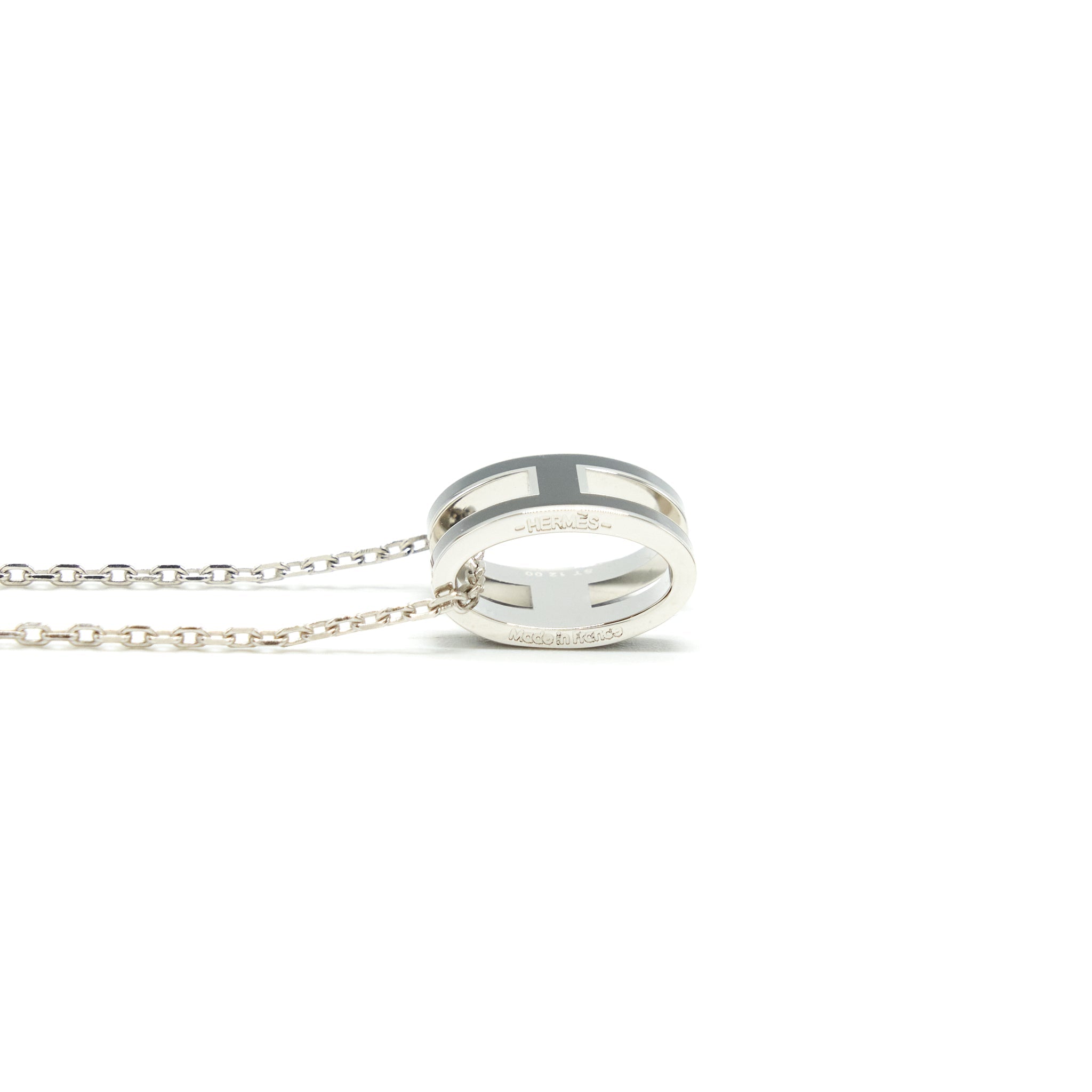 HERMES POP H PENDANT BLACK SHW