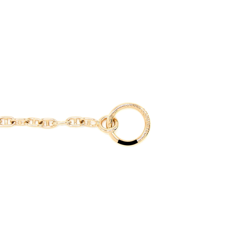 HERMES NEW FARANDOLE BRACELET ROSE GOLD WITH DIAMONDS AND TOGGLE CLOSURE
