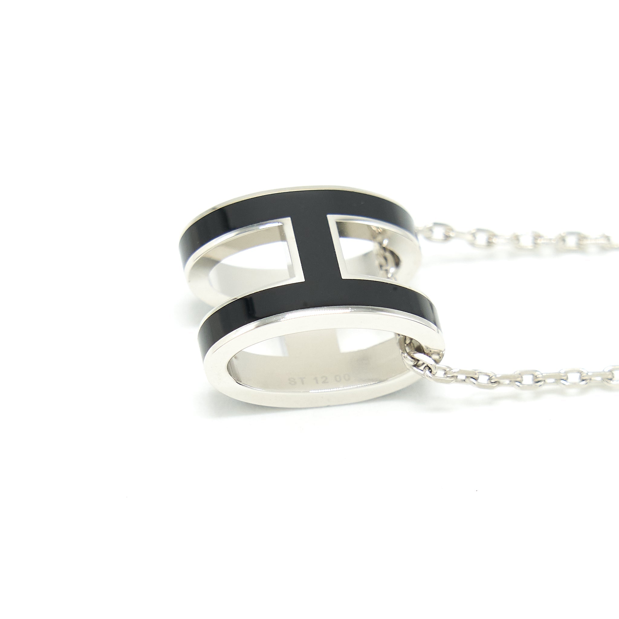 HERMES POP H PENDANT BLACK SHW