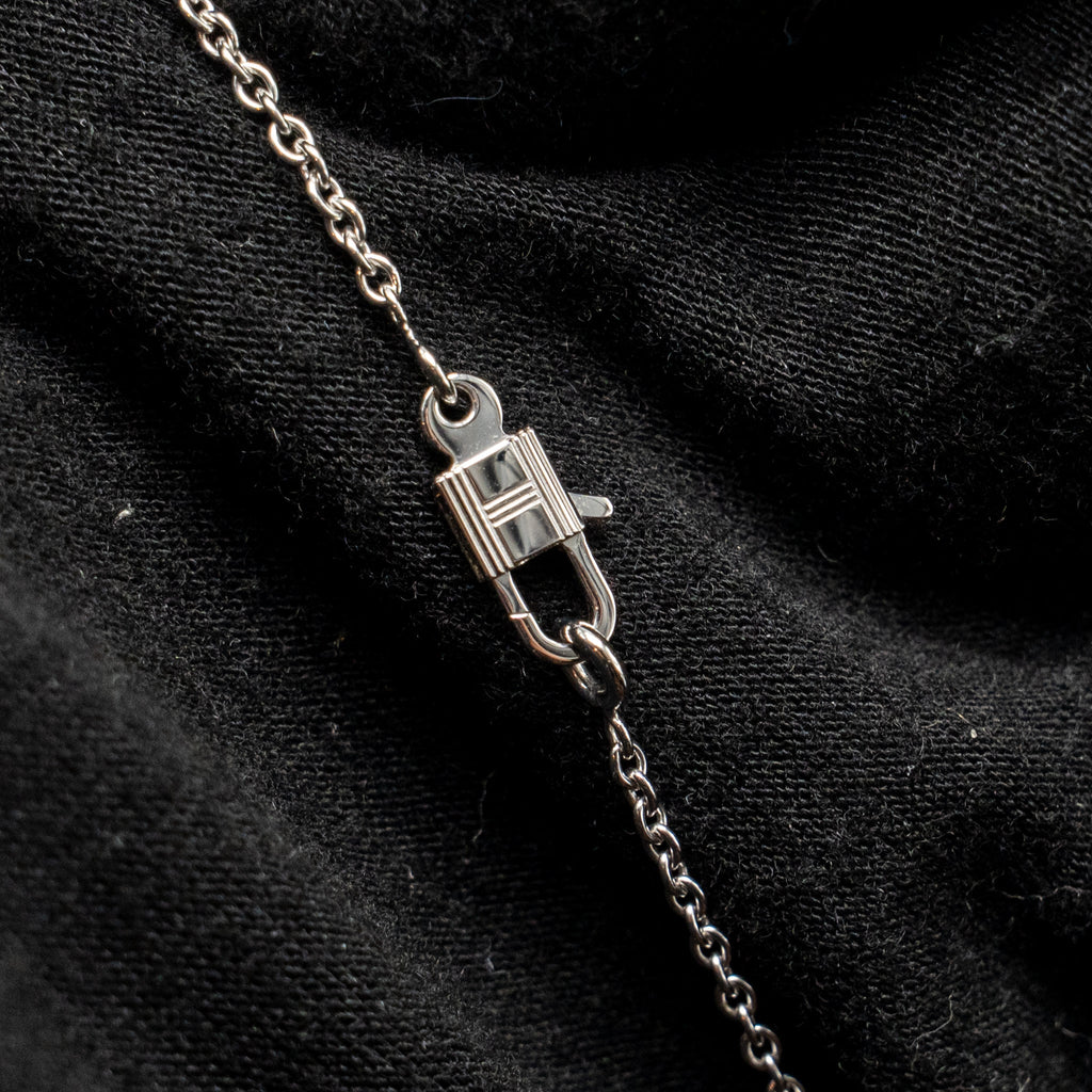 HERMES CONSTANCE AMULETTE PENDANT WHITE GOLD WITH DIAMONDS