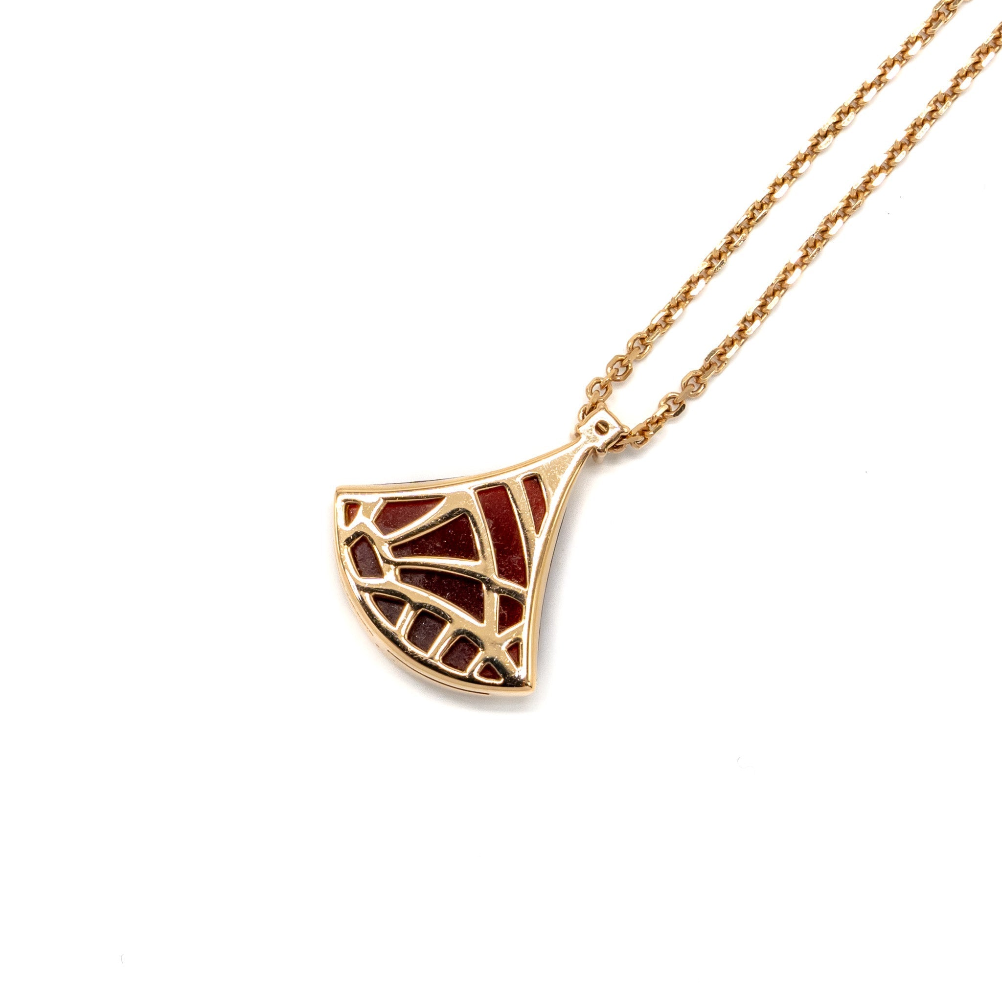 BVLGARI DIVA’S DREAM NECKLACE CARNELIAN ROSE GOLD/DIAMOND