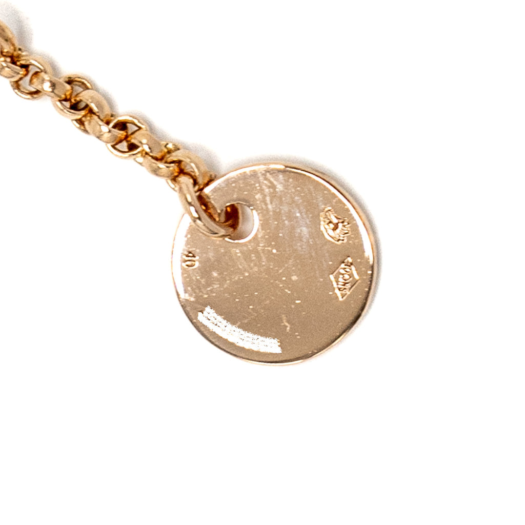 HERMES CLOU D'H PENDANT ROSE GOLD/DIAMONDS