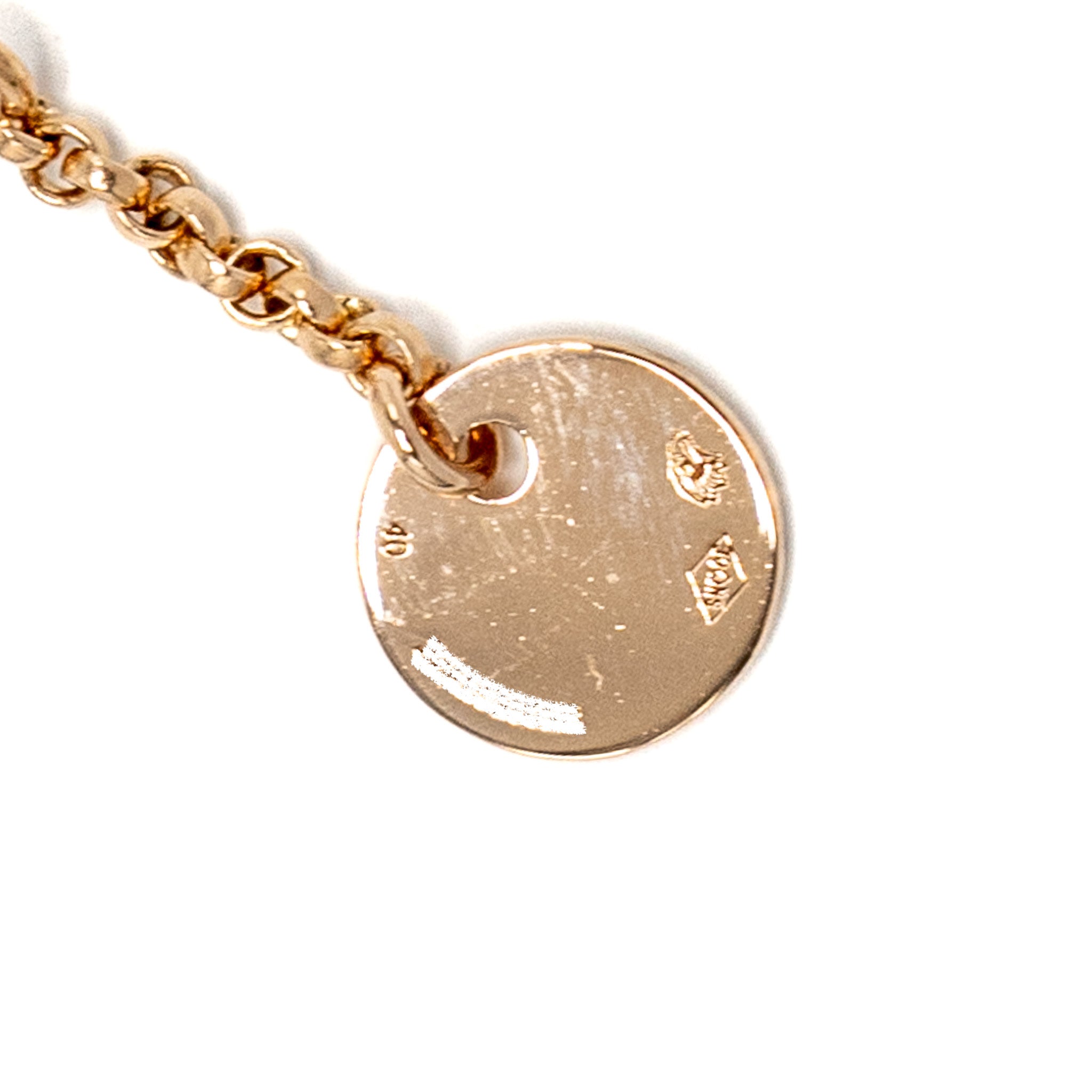 HERMES CLOU D'H PENDANT ROSE GOLD/DIAMONDS
