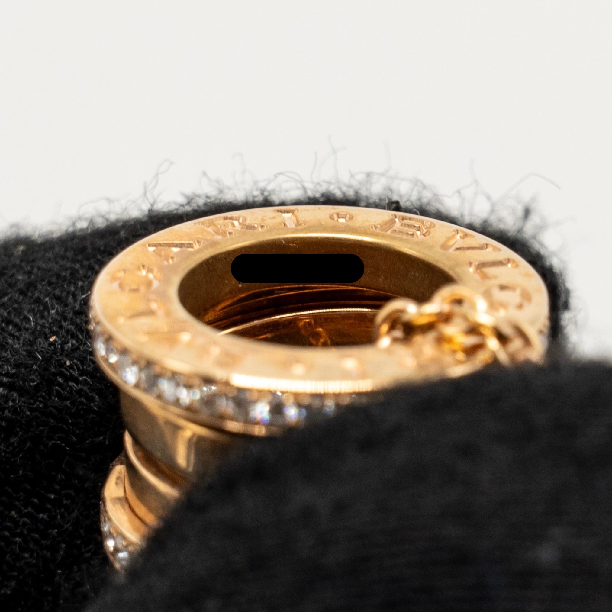 BVLGARI B.ZERO NECKLACE ROSE GOLD DIAMONDS