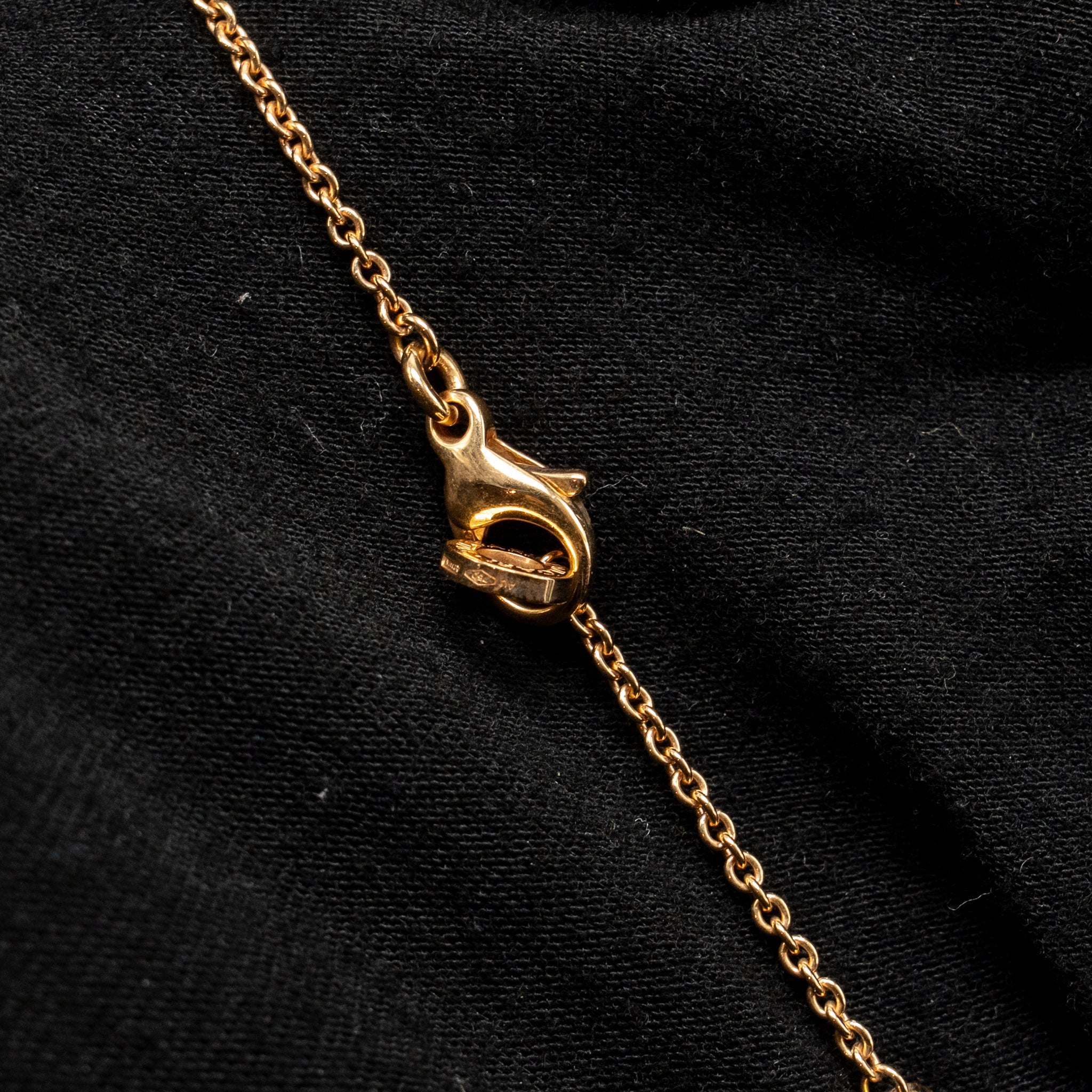 BVLGARI B.ZERO NECKLACE ROSE GOLD DIAMONDS
