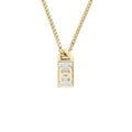 CHANEL SQUARE CC LOGO CRYSTAL PENDANT LIGHT GOLD TONE