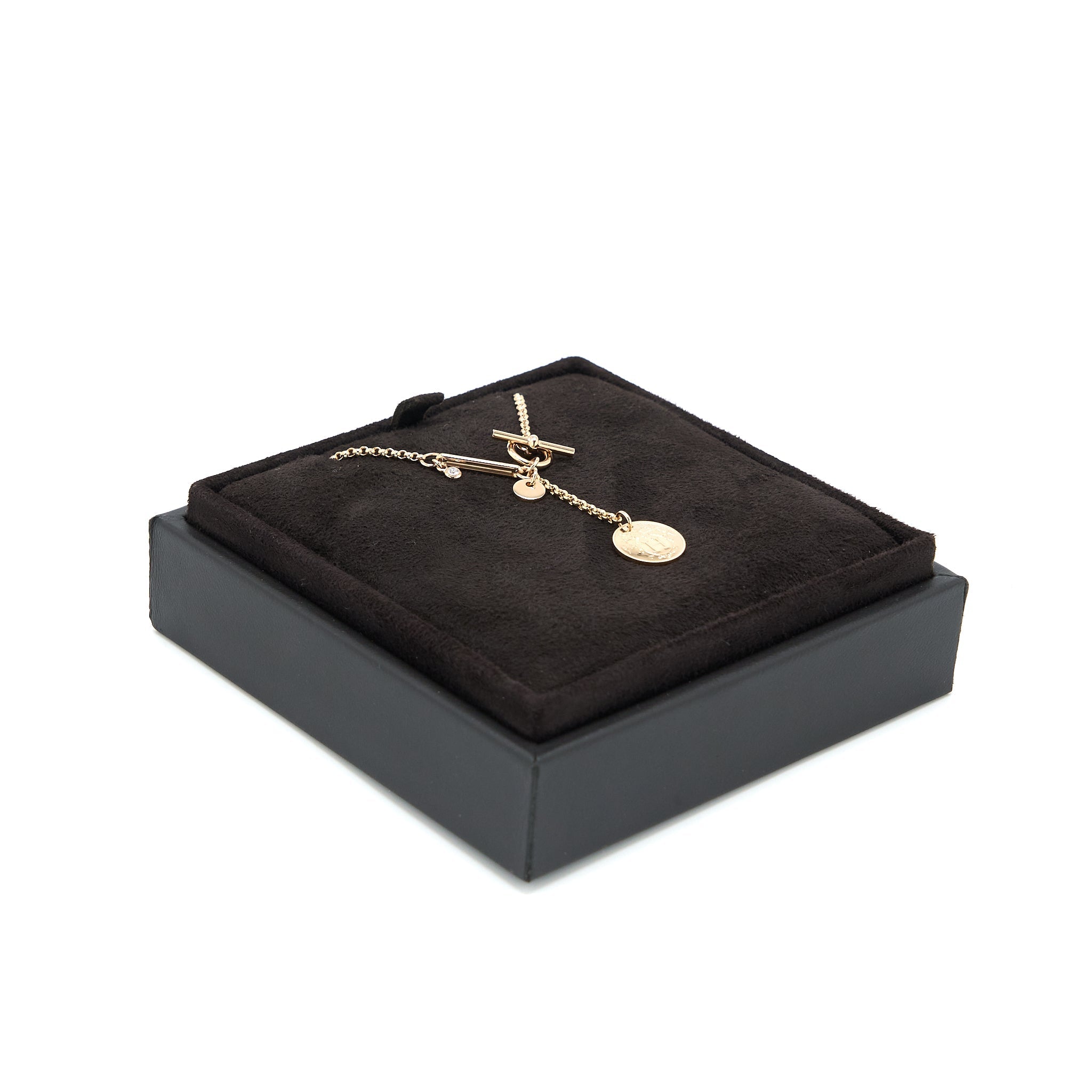 HERMES EX-LIBRIS PENDANT ROSE GOLD