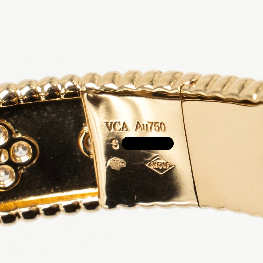 VAN CLEEF AND ARPELS PERLÉE CLOVERS BRACELET YELLOW GOLD, DIAMOND