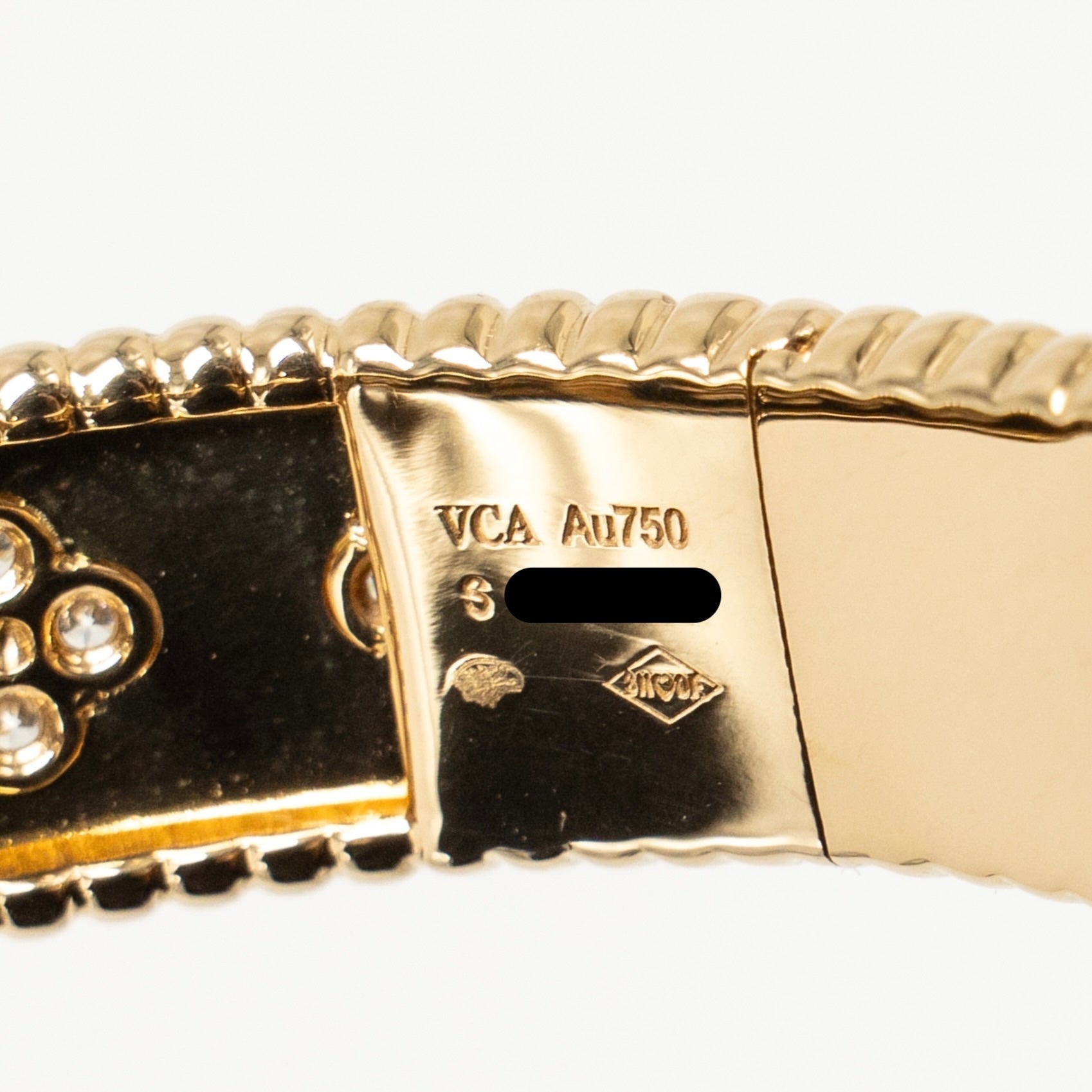 VAN CLEEF AND ARPELS PERLÉE CLOVERS BRACELET YELLOW GOLD, DIAMOND