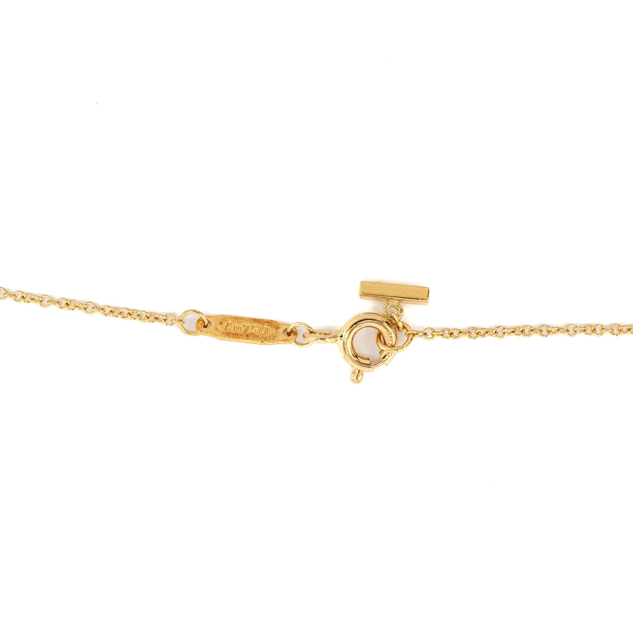 TIFFANY T SMILE MINI PENDANT 18K YELLOW GOLD