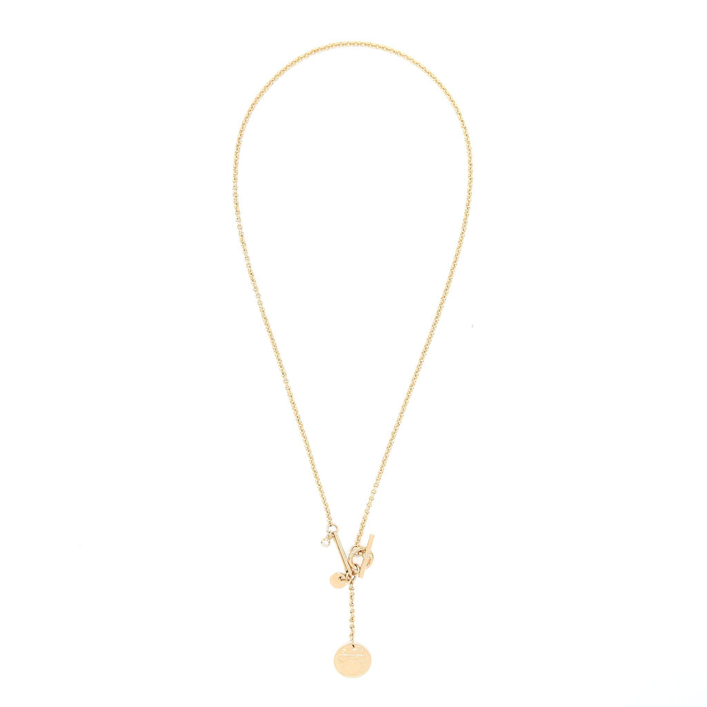 HERMES EX-LIBRIS PENDANT ROSE GOLD