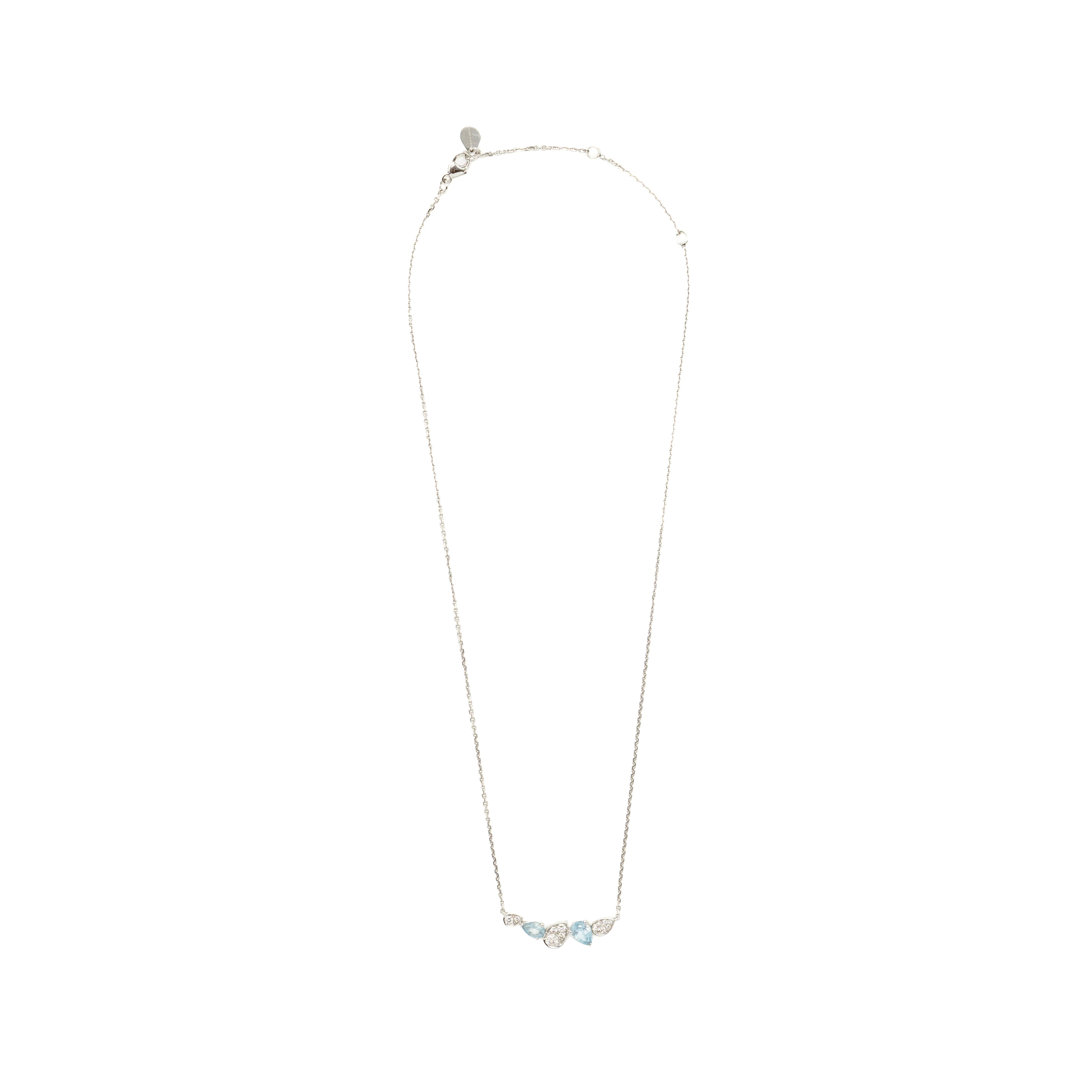 CHAUMET JOSEPHINE RINDE D’AIGRETTE NECKLACE WHITE GOLD / AQUAMARINES / DIAMONDS