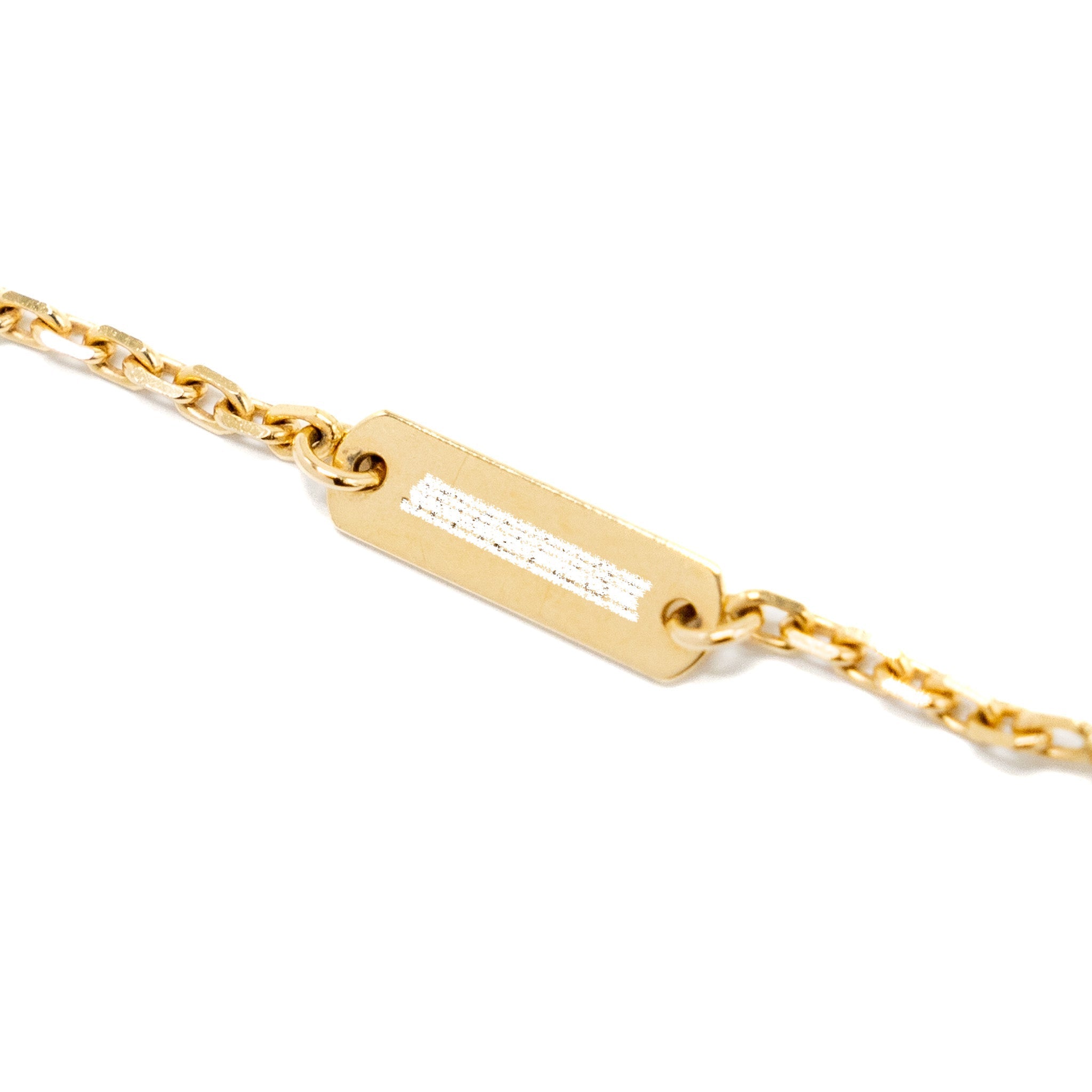 VAN CLEEF & ARPELS VINTAGE ALHAMBRA PENDANT WHITE MOTHER OF PEARL YELLOW GOLD