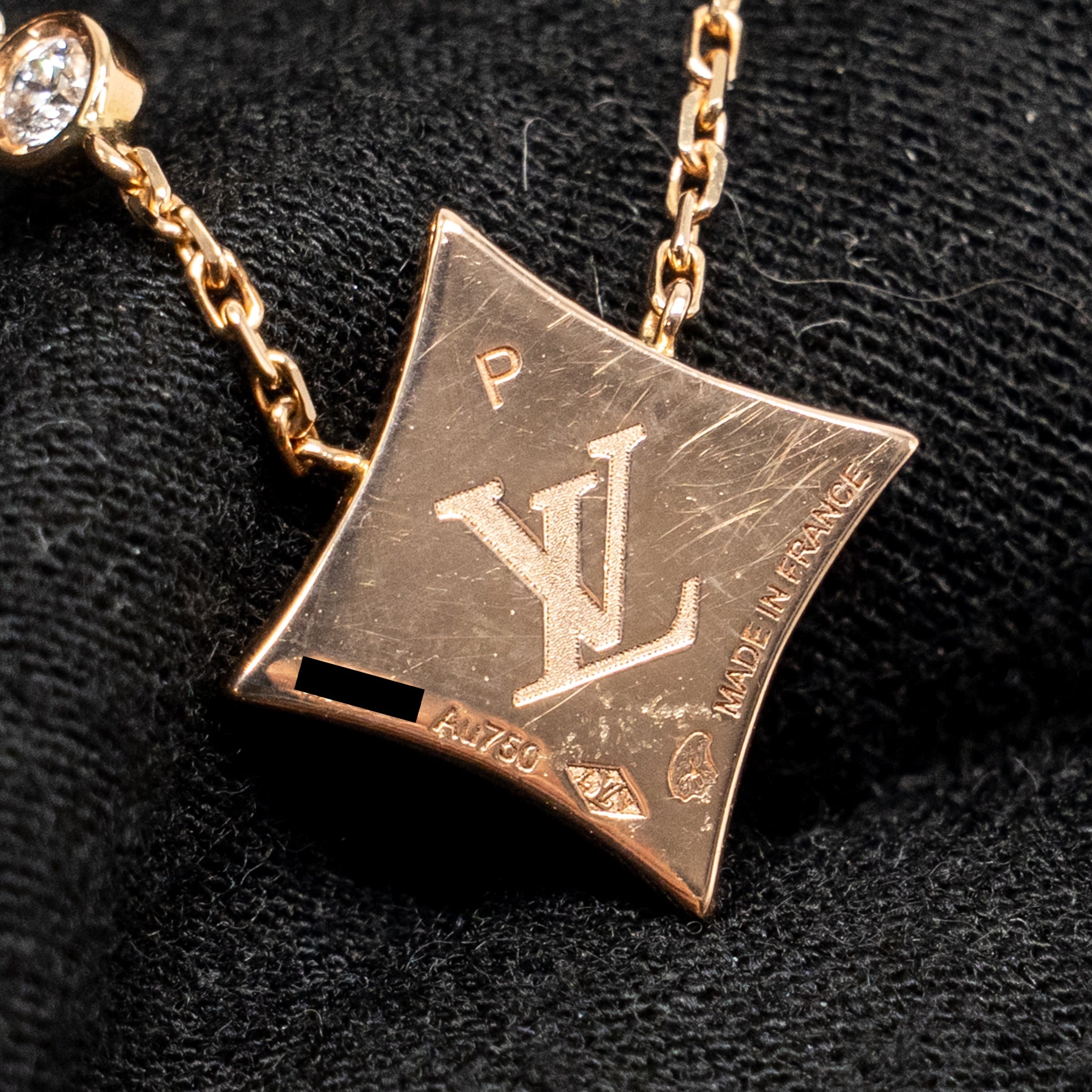 LOUIS VUITTON COLOR BLOSSOM BB STAR PENDANT, ROSE GOLD, PINK MOTHER OF PEARL / DIAMOND