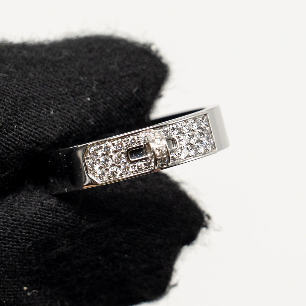 HERMES KELLY RING WHITE GOLD DIDMONDS
