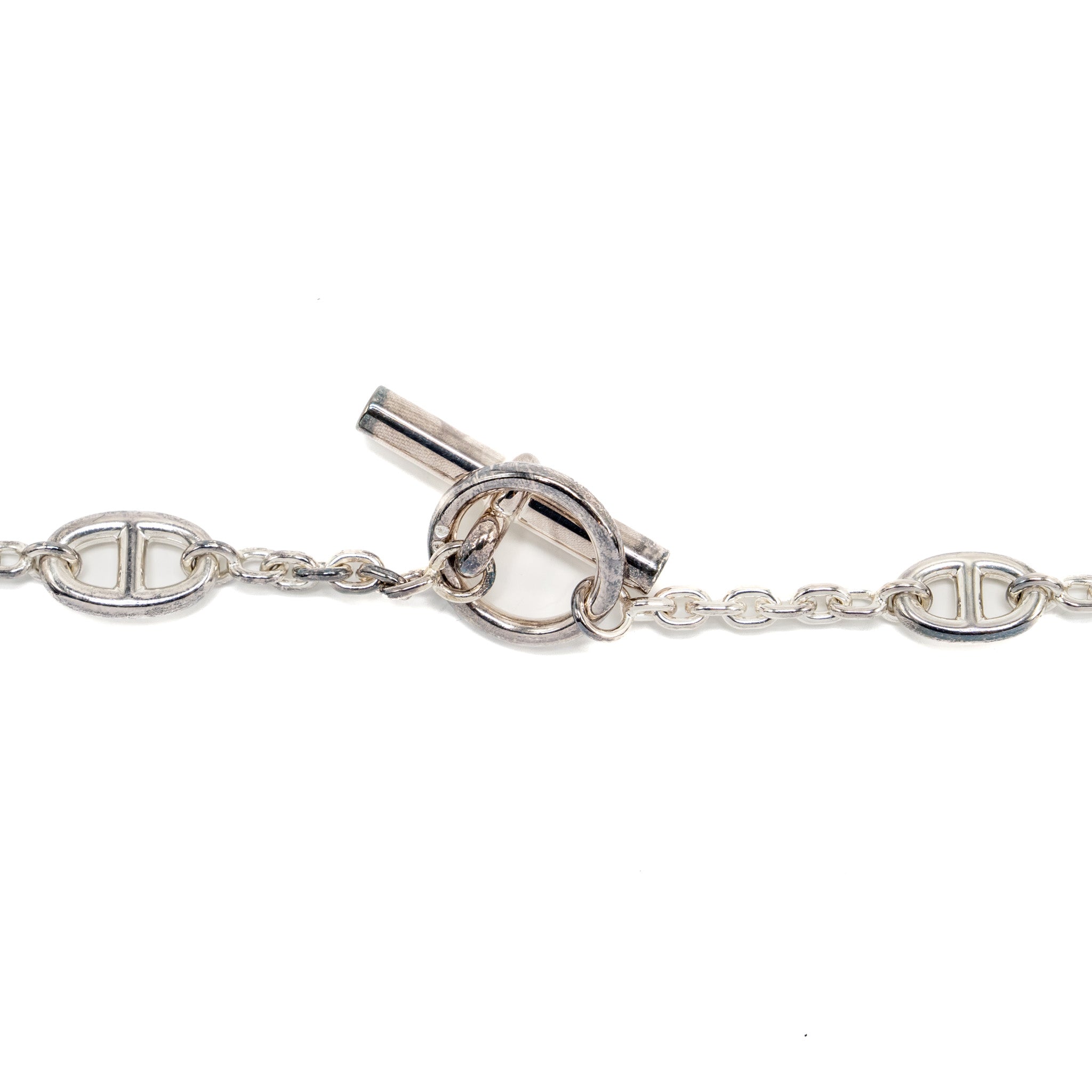 HERMES 120CM FARANDOLE LONG NECKLACE STERLING SILVER