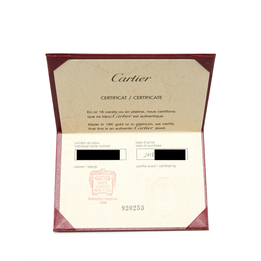 CARTIER LOVE BRACELET ROSEGOLD WITH 4 DIAMONDS