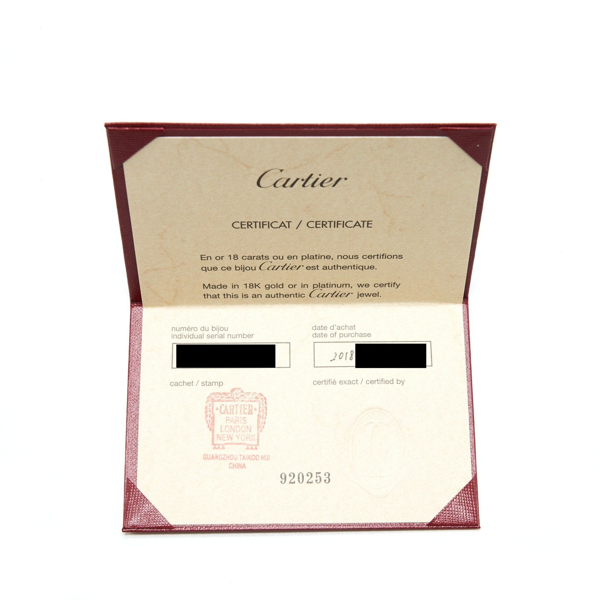 CARTIER LOVE BRACELET ROSEGOLD WITH 4 DIAMONDS