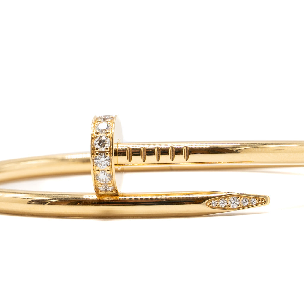 CARTIER JUSTE UN CLOU BRACELET YELLOW GOLD WITH DIAMONDS