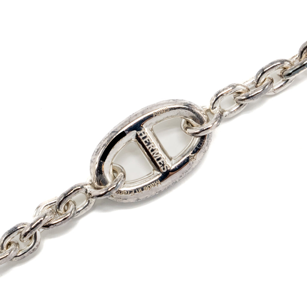 HERMES 120CM FARANDOLE LONG NECKLACE STERLING SILVER