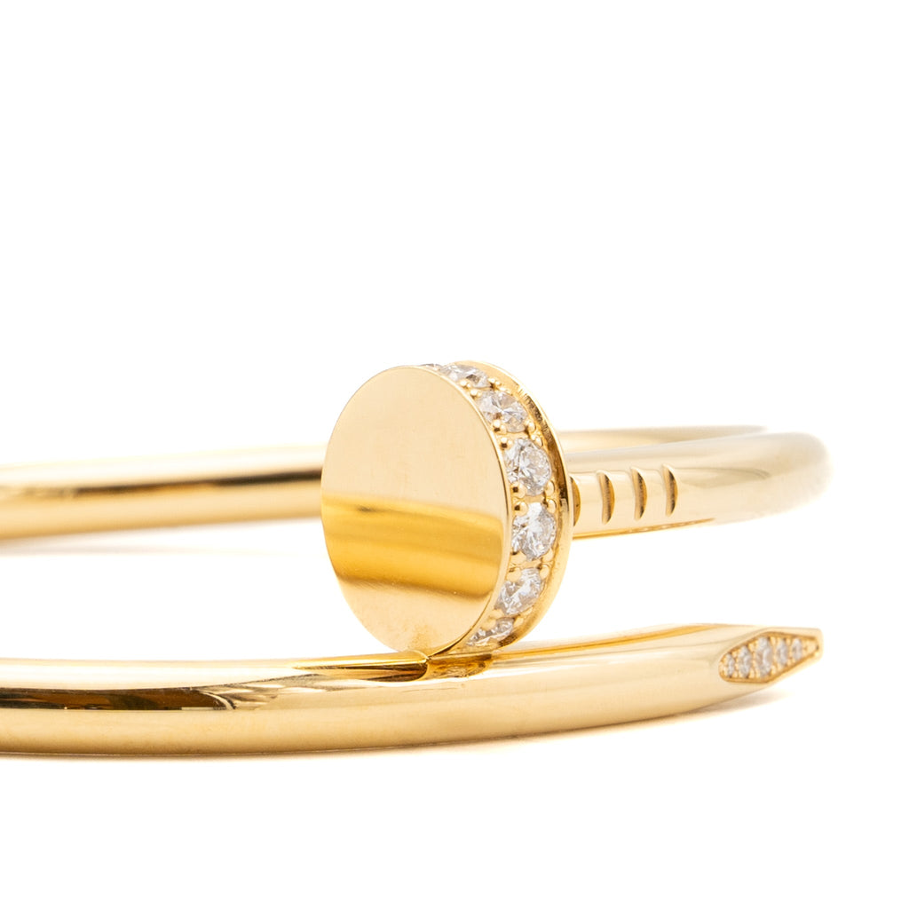 CARTIER JUSTE UN CLOU BRACELET YELLOW GOLD WITH DIAMONDS