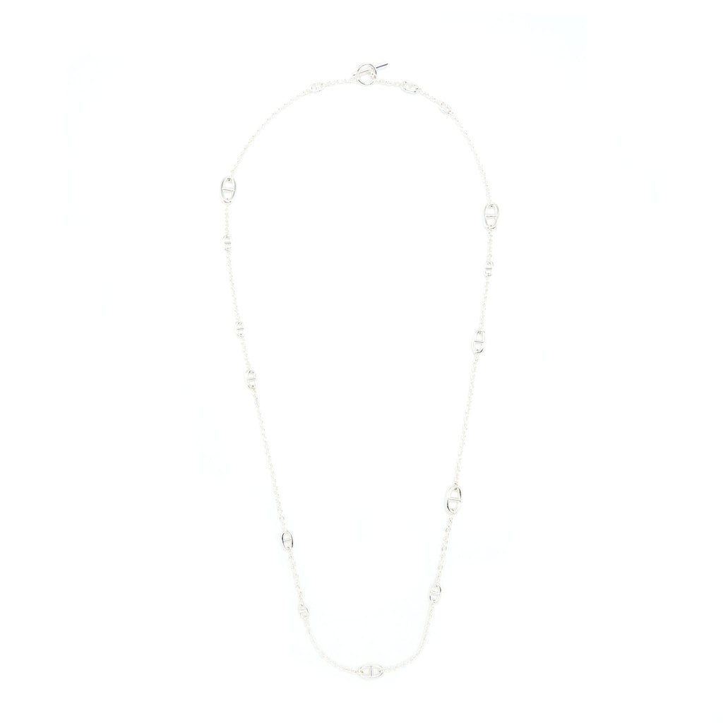 HERMES FARANDOLE LONG NECKLACE STERLING SILVER