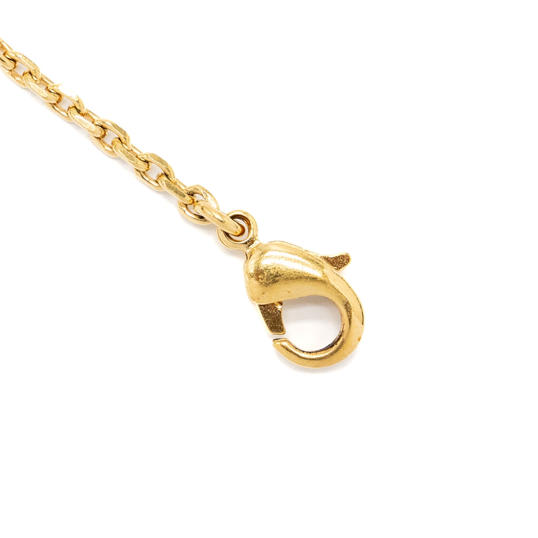 DIOR LETTER BRACELET CRYSTAL GOLD TONE