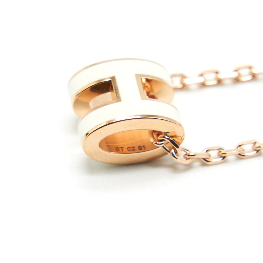 HERMES MINI POP H PENDANT BLANC RGHW