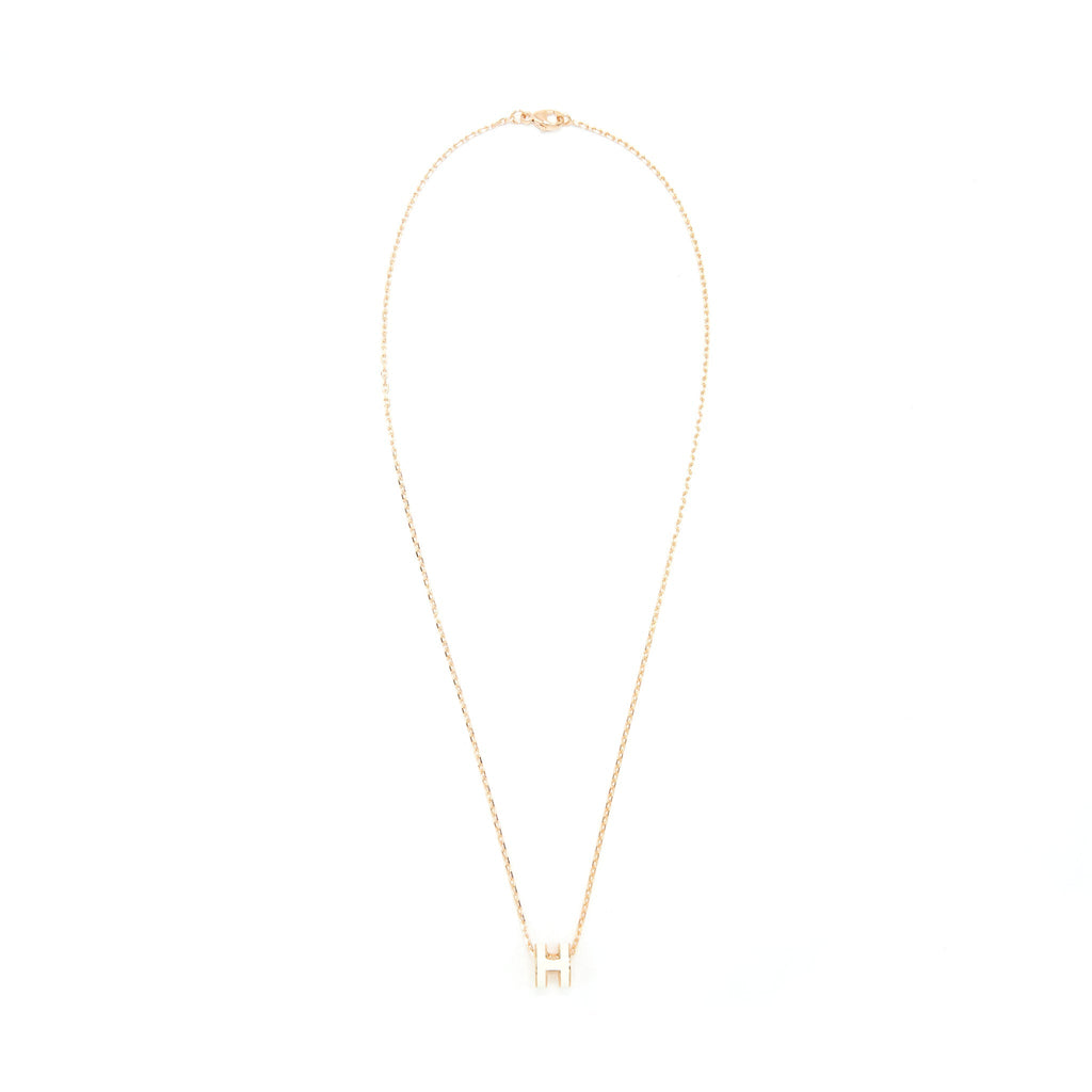 HERMES MINI POP H PENDANT BLANC RGHW