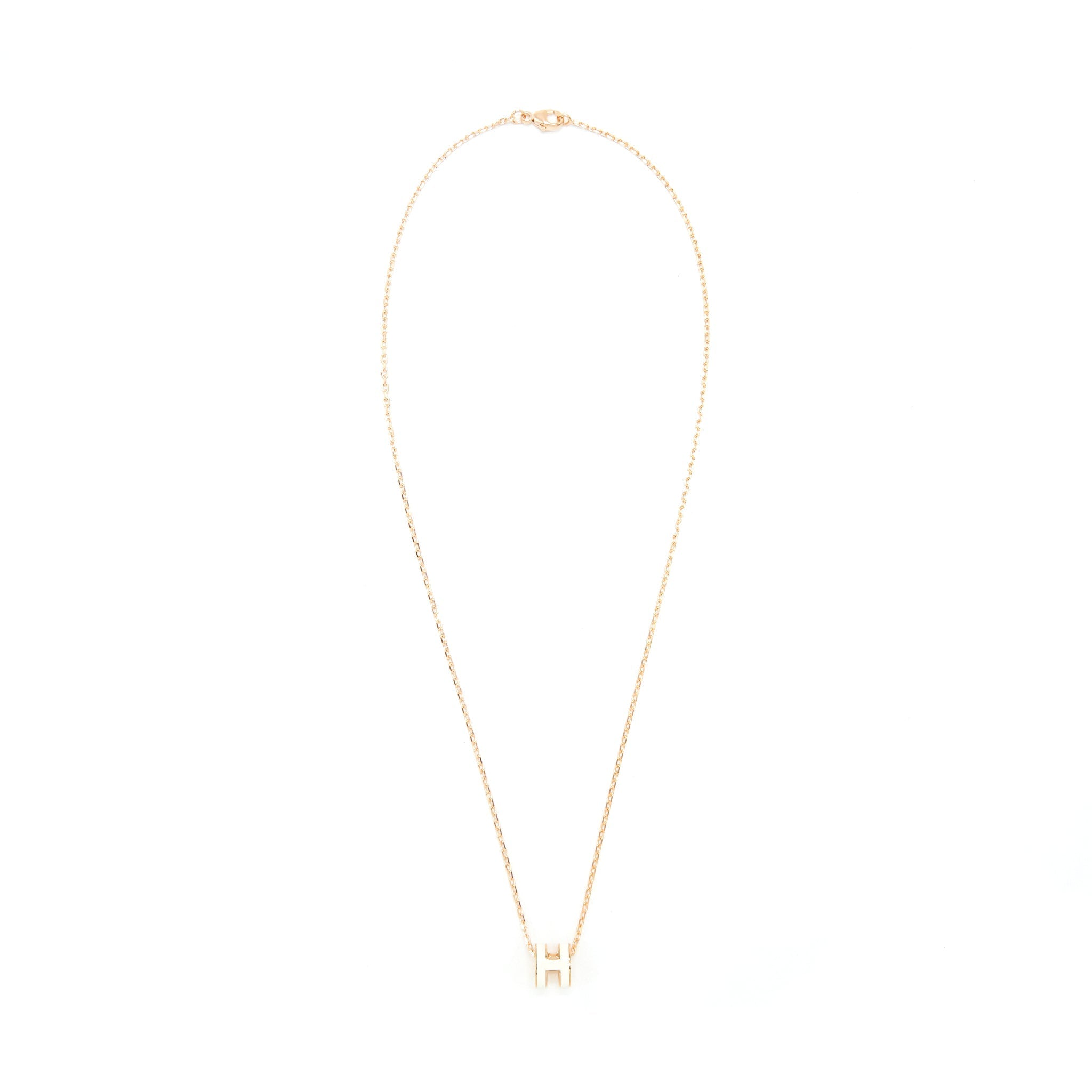 HERMES MINI POP H PENDANT BLANC RGHW