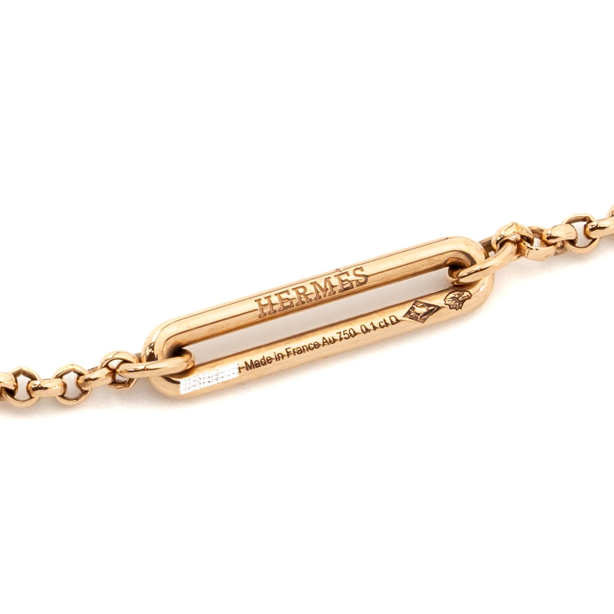 HERMES CHAIN D’ANCRE CHAOS EARRINGS ROSE GOLD, DIAMONDS