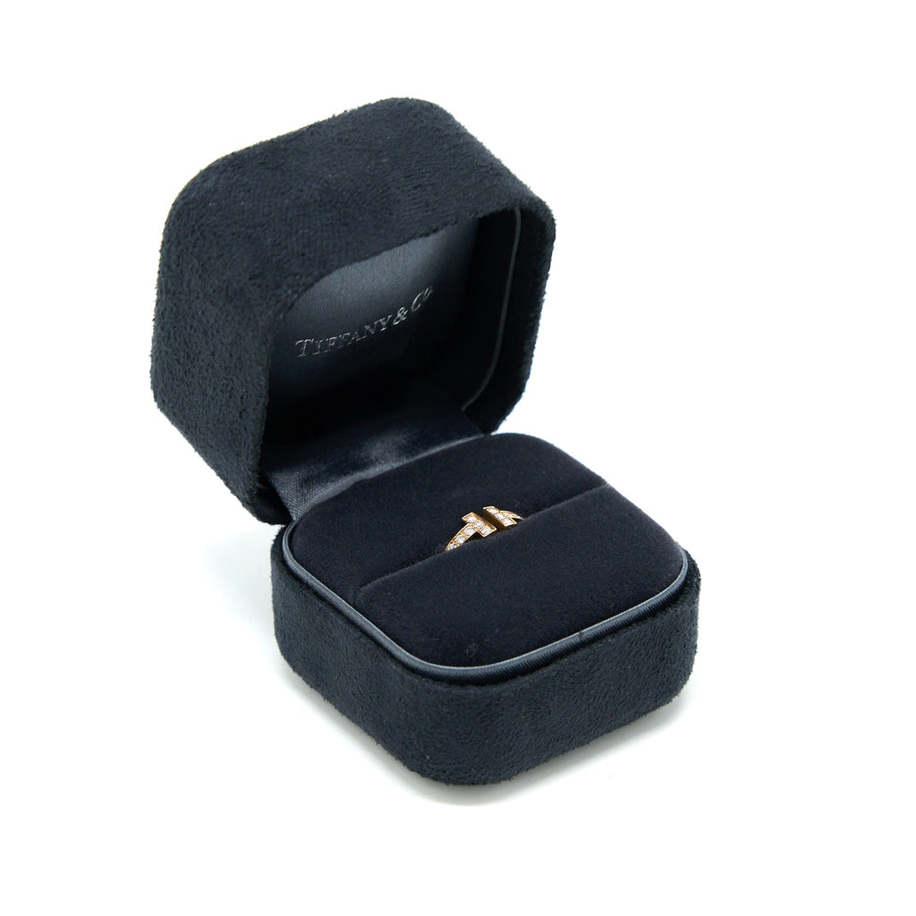 TIFFANY DIAMOND WIRE RING ROSE GOLD