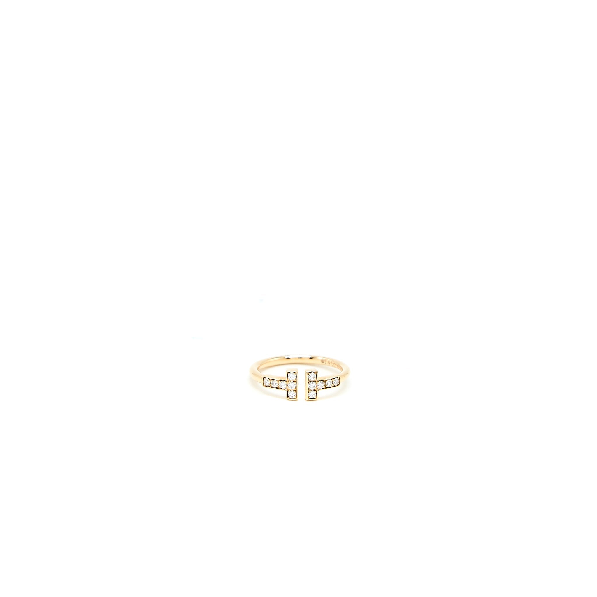 TIFFANY DIAMOND WIRE RING ROSE GOLD