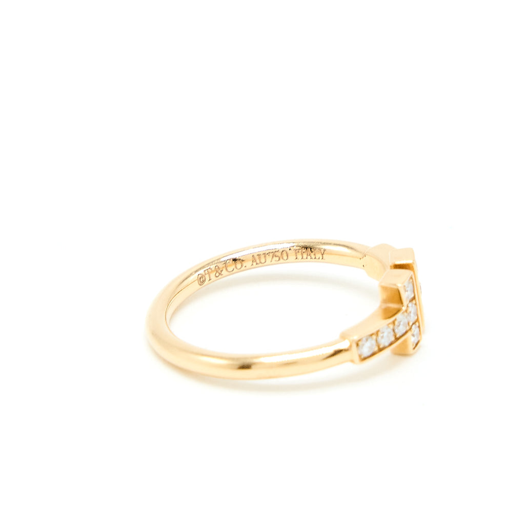 TIFFANY DIAMOND WIRE RING ROSE GOLD