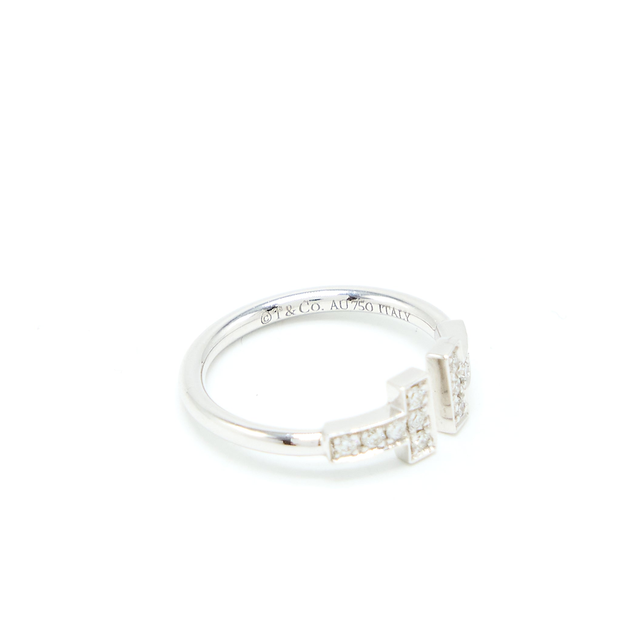TIFFANY DIAMOND WIRE RING WHITE GOLD