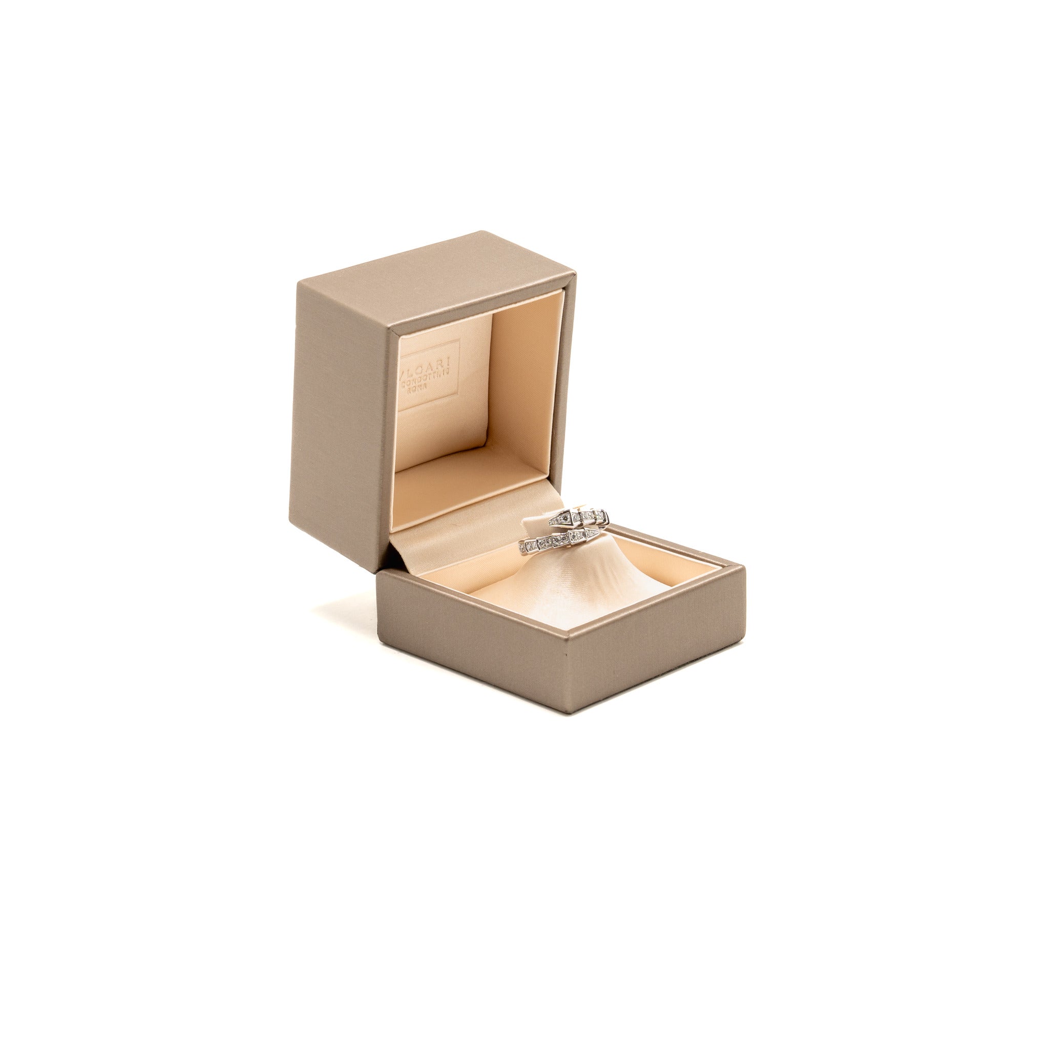 BVLGARI SERPENTI VIPER RING WHITE GOLD WITH DIAMONDS