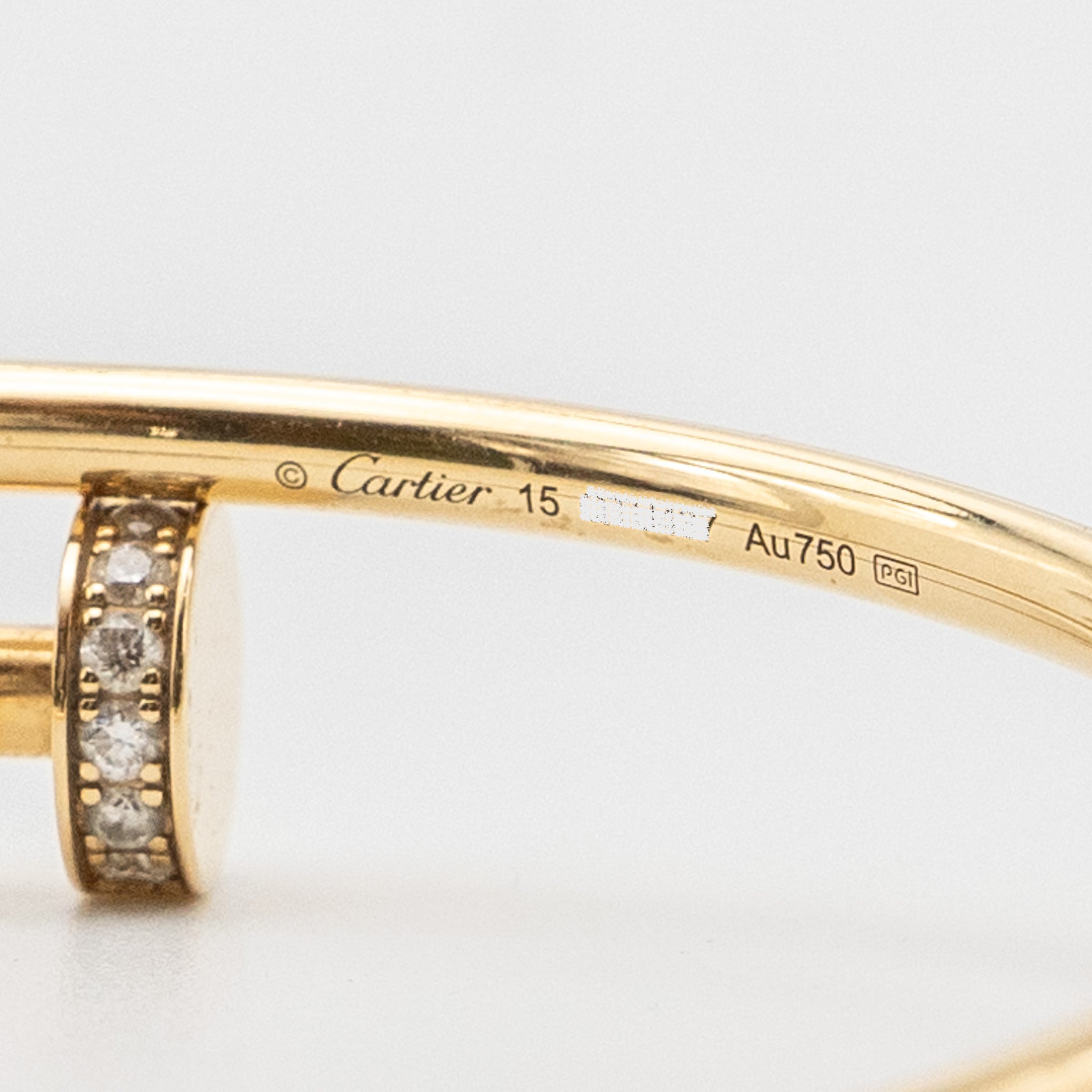 CARTIER JUSTE UN CLOU BRACELET YELLOW GOLD DIAMONDS