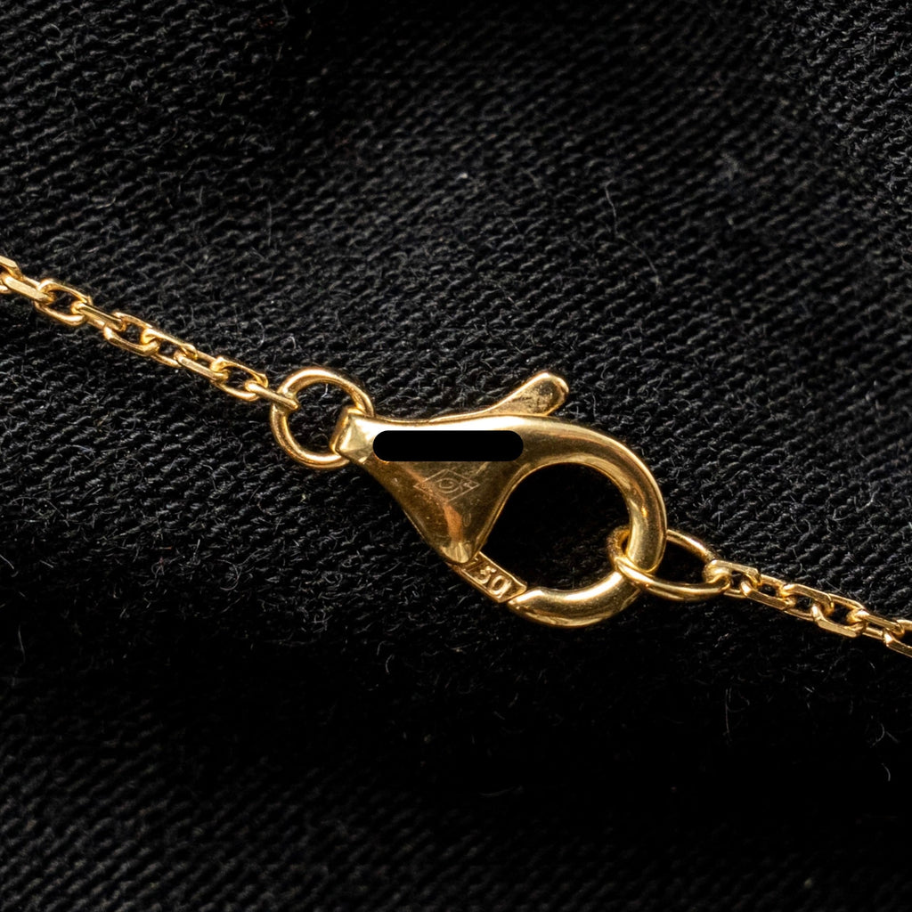 CARTIER AMULETTE DE CARTIER NEKCLACE, XS MODEL, WHITE MOTHER OF PEARL ROSE GOLD DIAMOND