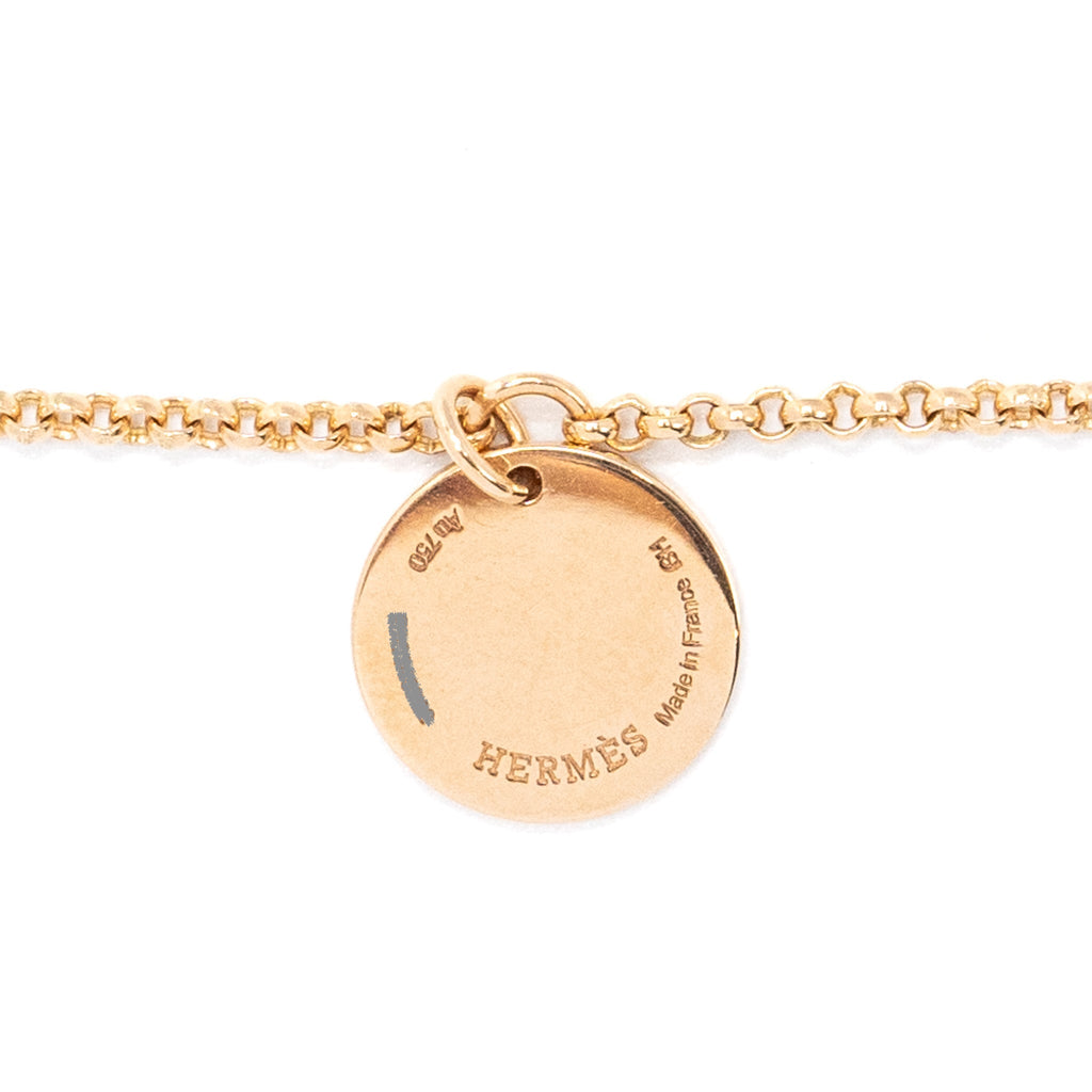 HERMES EX-LIBRIS BRACELET ROSE GOLD