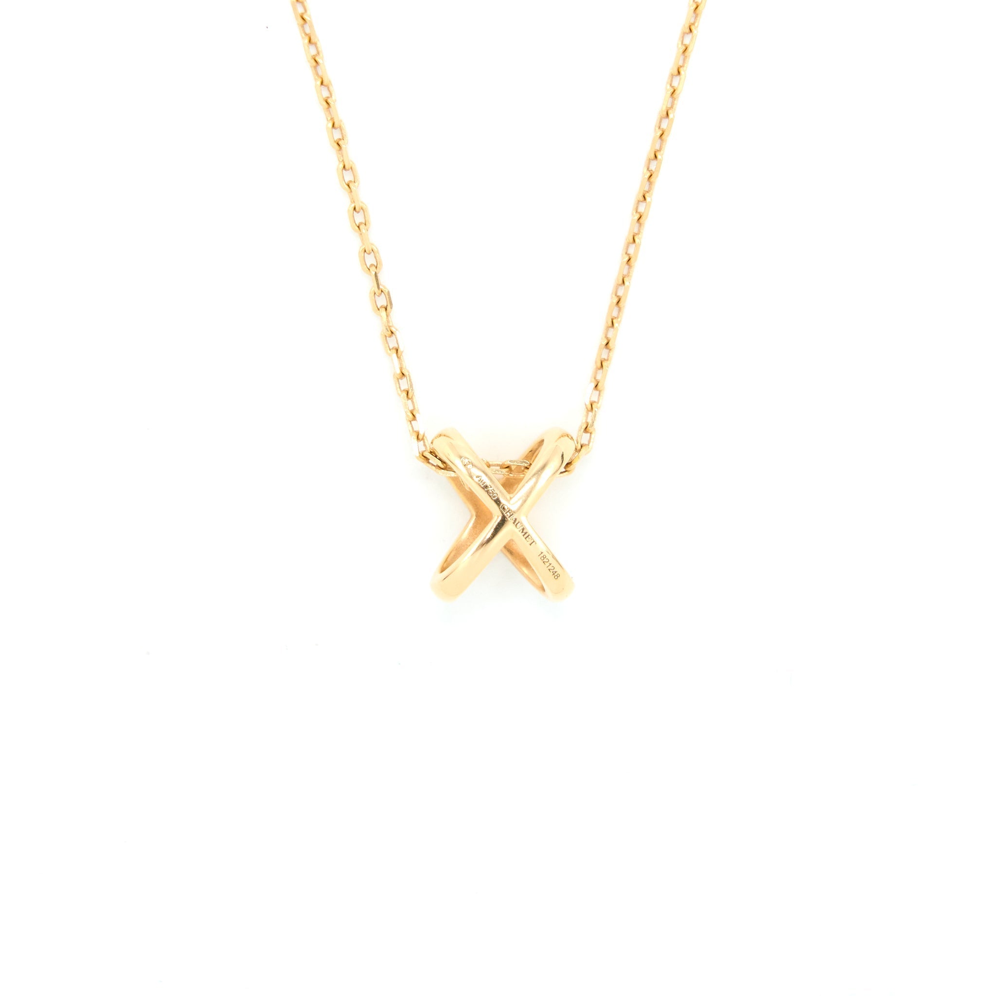 CHAUMET LIENS PENDANT PINK GOLD AND DIAMONDS