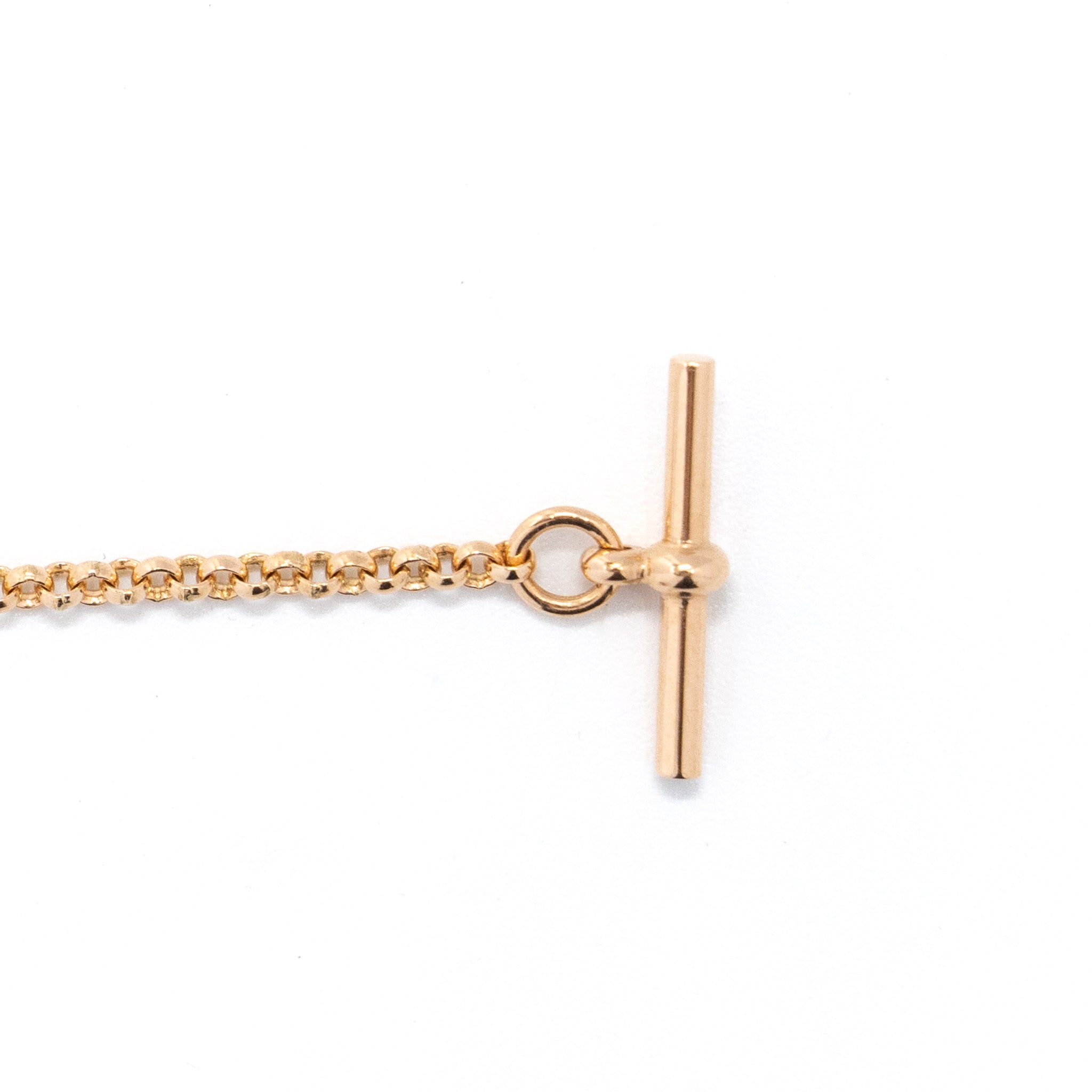 HERMES EX-LIBRIS BRACELET ROSE GOLD