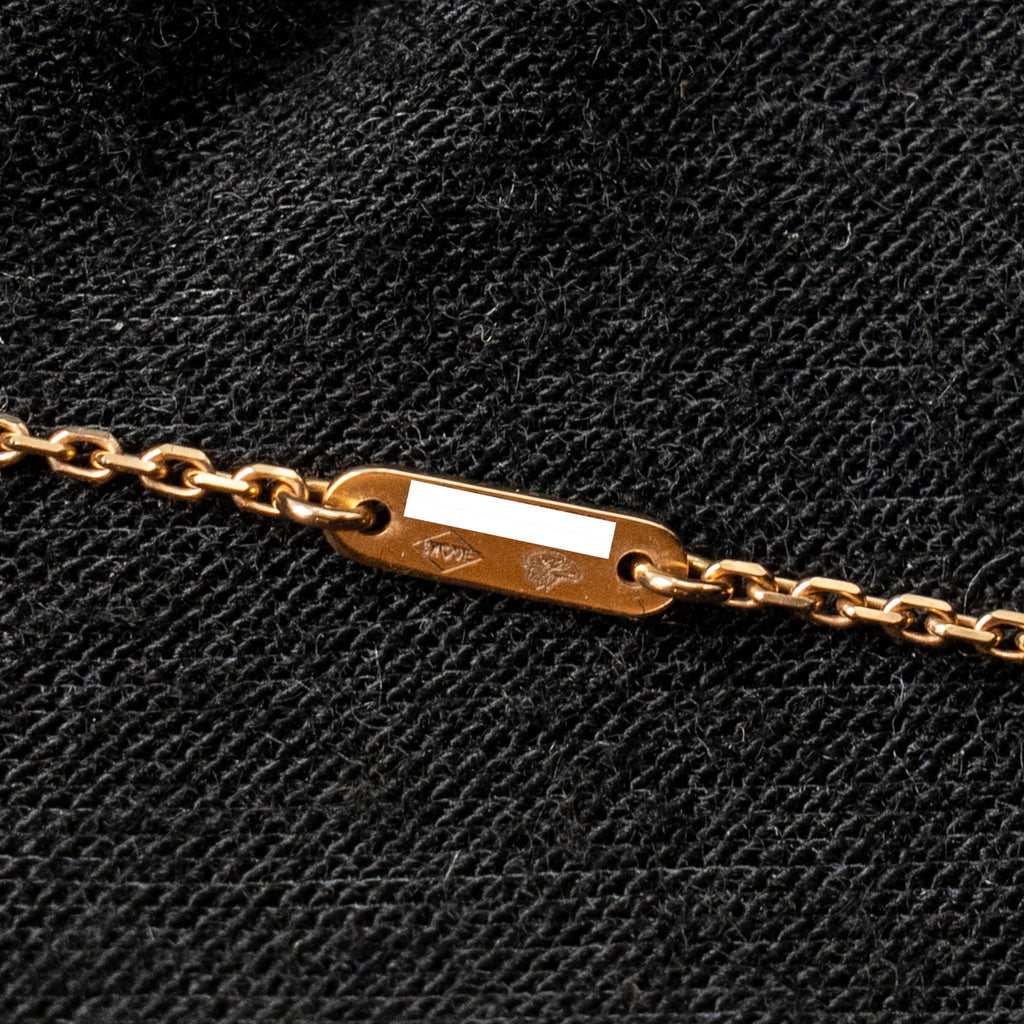 VAN CLEEF AND ARPELS SWEET ALHAMBRA PENDANT PENDANT ROSE GOLD CARNELIAN