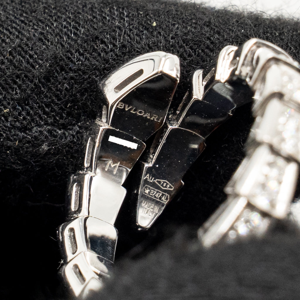 BVLGARI SERPENTI VIPER RING WHITE GOLD WITH DIAMONDS