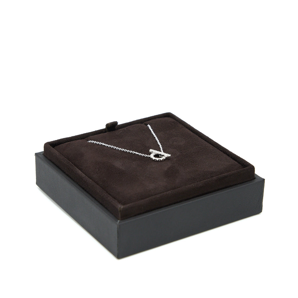 HERMES FINESSE NECKLACE WHITE GOLD WITH DIAMONDS